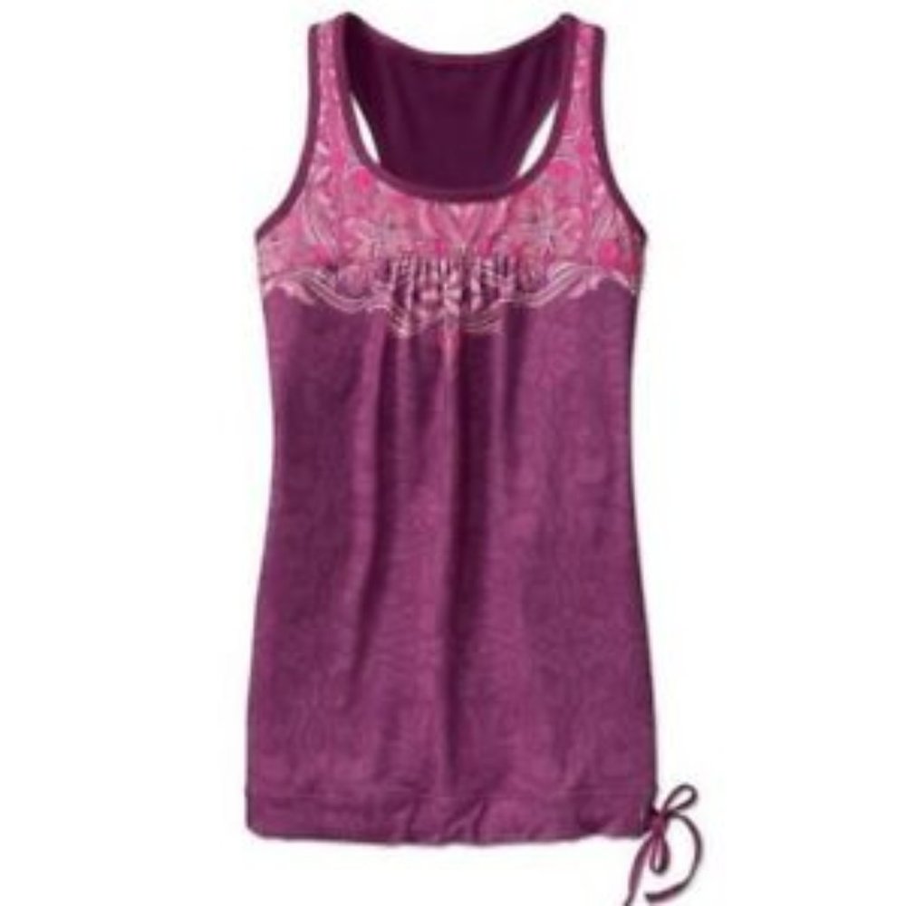 Athleta Tinker Tank Top Paisley Purple Berry